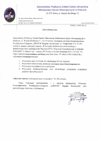 Referencje P.P.U. GROVIS - Samodzielny Zakład Opieki Zdrowotnej  Ministerstwa Spraw Wewnętrznych w Kielcach