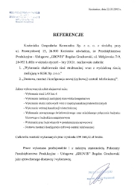 Referencje P.P.U. Grovis - Kozienicka Gospodarka Komunalna w Kozienicach